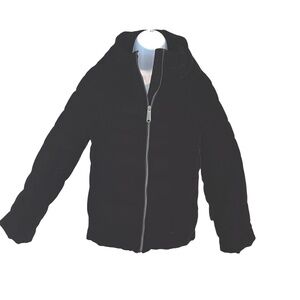 Sam Edelman black velveteen quilted jacket, size medium, very good condition.